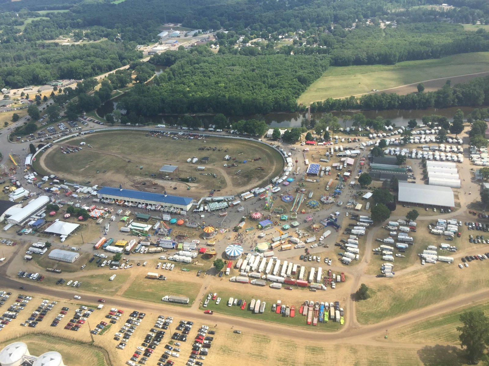 2018 Ionia Free Fair aerial view