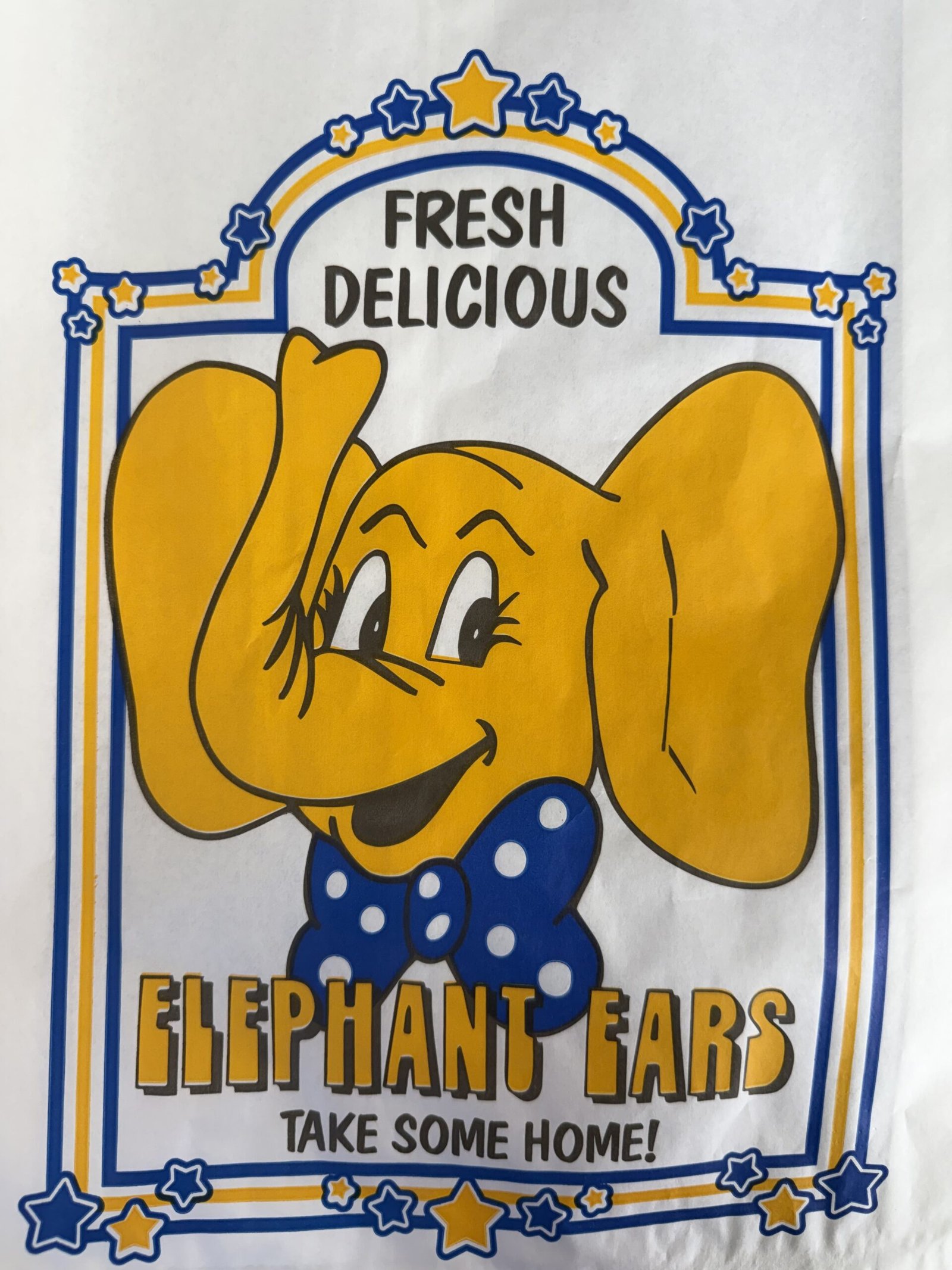 Elephant Ears in a Nagel's Foods bag